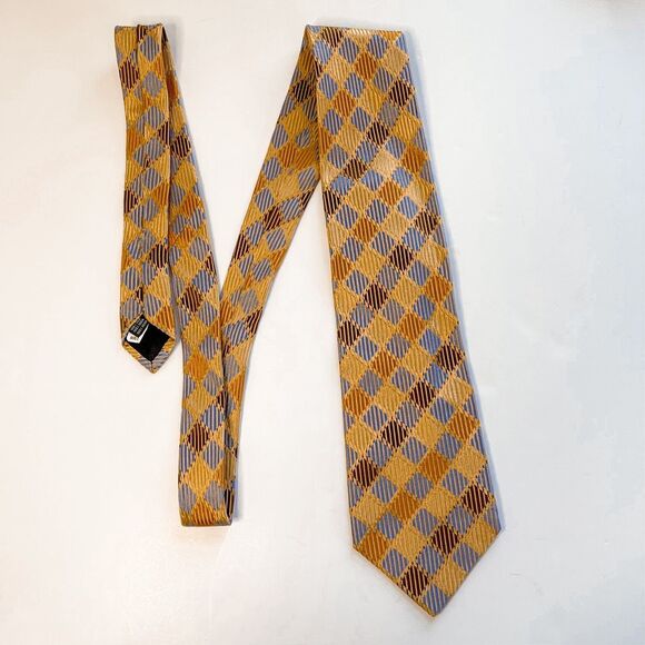 Fratelli Moda Patterned 100% Silk Neck Tie - Picture 1 of 5